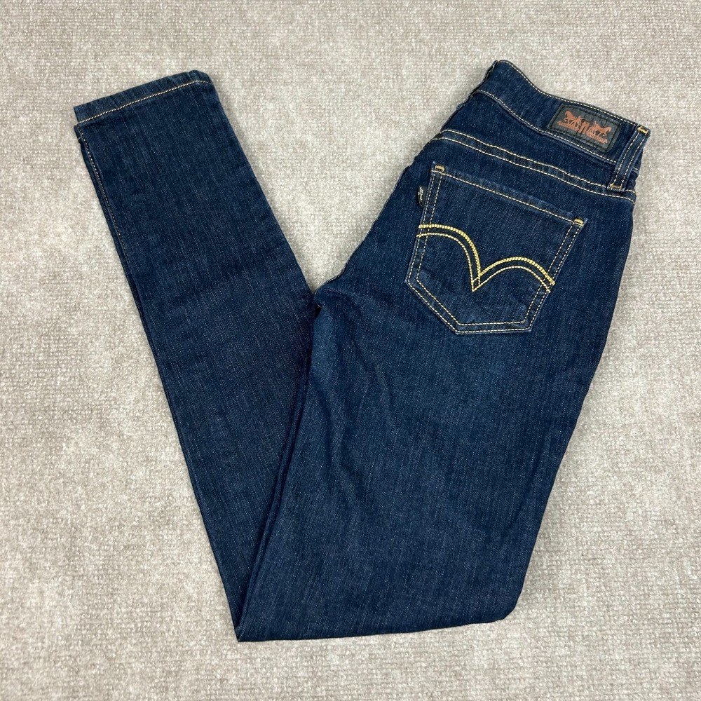 Levi's 535 Legging Jeans Womens 3M Blue Denim Cotton Streetwear Super Skinny Leg